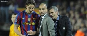 Guardiola, Mourinho y Ibrahimovic