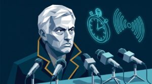 Mourinho debate de tertulias y micrófonos - Estilo Vectorial